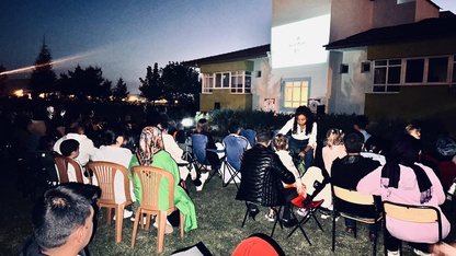 Sandıklı'da açık hava sinema etkinliği düzenlendi
