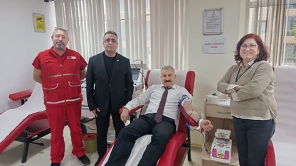 Manisa İl Emniyet Müdürü Aktaş 23. kez kan bağışında bulundu