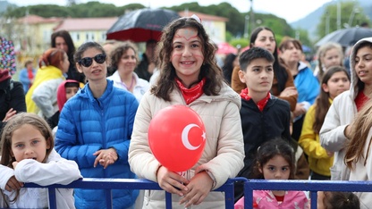 Muğla'ya 5 ülkeden gelen çocuklar 23 Nisan Ulusal Egemenlik ve Çocuk Bayramı'nı kutladı