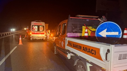 Uşak'ta kamyona arkadan çarpan motosiklet sürücüsü öldü