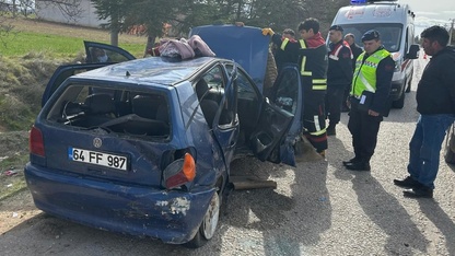 Uşak’ta meydana gelen trafik kazasında 5 kişi yaralandı