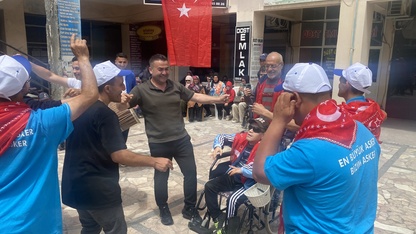Kırkağaç'ta engellilere asker uğurlama eğlencesi yapıldı