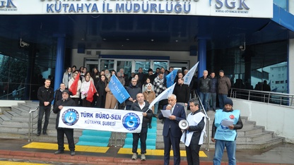 Yalova'da öldürülen avukat için Kütahya'da basın açıklaması yapıldı