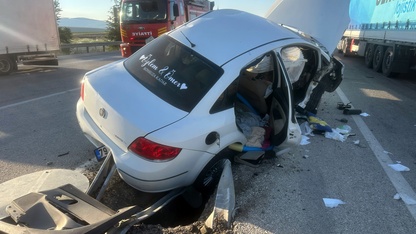 Afyonkarahisar'da traktörle çarpışan otomobildeki üsteğmen hayatını kaybetti