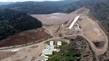 Manisa'daki Beydeğirmeni Barajı su tutmaya başladı