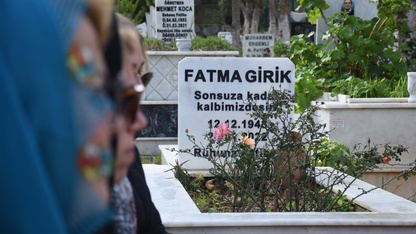 Fatma Girik Bodrum'daki mezarı başında anıldı