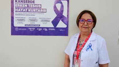 Denizli'de kanseri yenen doktor vatandaşlara erken teşhisin önemini anlatıyor