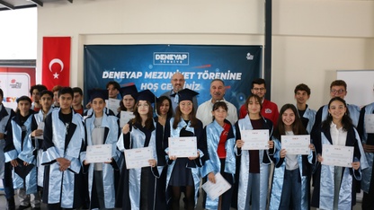 Aydın'da Deneyap Türkiye Teknoloji Atölyesinde mezuniyet heyecanı