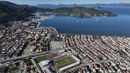 Fethiye İlçe Stadı'nda Galatasaray maçı hazırlığı