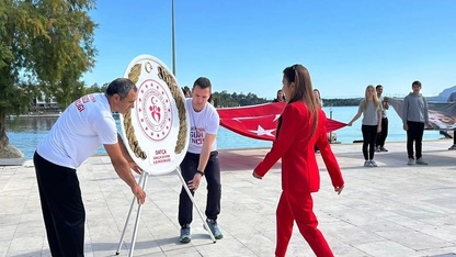 Datça’da Gençlik Haftası dolayısıyla tören düzenledi