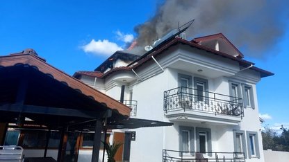 Muğla'da apart otelde çıkan yangın söndürüldü