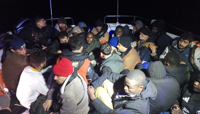 Bodrum açıklarında 30 düzensiz göçmen kurtarıldı