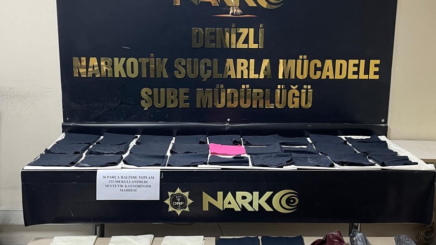 Denizli'de uyuşturucu operasyonunda yakalanan 3 şüpheli tutuklandı