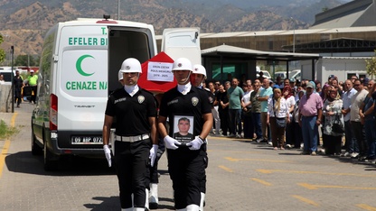 Vefat eden polis memuru için Aydın'da tören düzenlendi