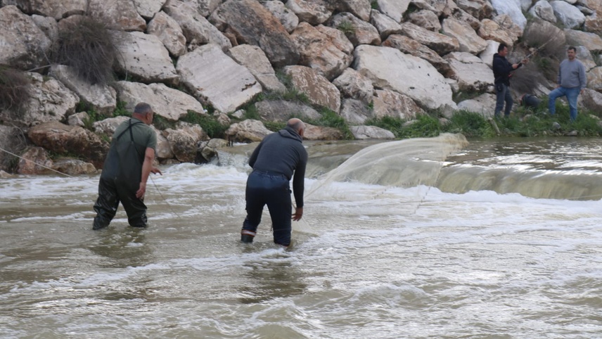 Kuraklıktan etkilenen Kufi Çayı'nın su seviyesi son yağışlarla yükseldi