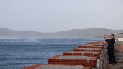 Bodrum'da fırtına etkili oluyor