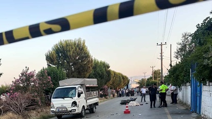 Aydın'da kamyonetle motosikletin çarpışması sonucu 1 kişi hayatını kaybetti
