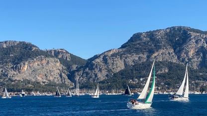 Yat yarışlarında Göcek Kış Trofesi'nin ikinci ayağı, Fethiye'de tamamlandı