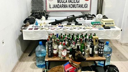 Muğla'da uyuşturucu ve sahte içki operasyonunda yakalanan kişi tutuklandı