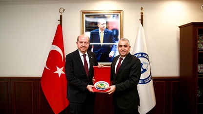 KKTC 5. Cumhurbaşkanı Ersin Tatar, ADÜ'yü ziyaret etti