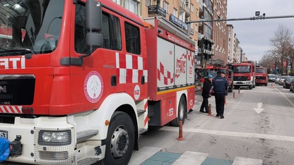 Kütahya’da mağazada çıkan yangına müdahale edildi