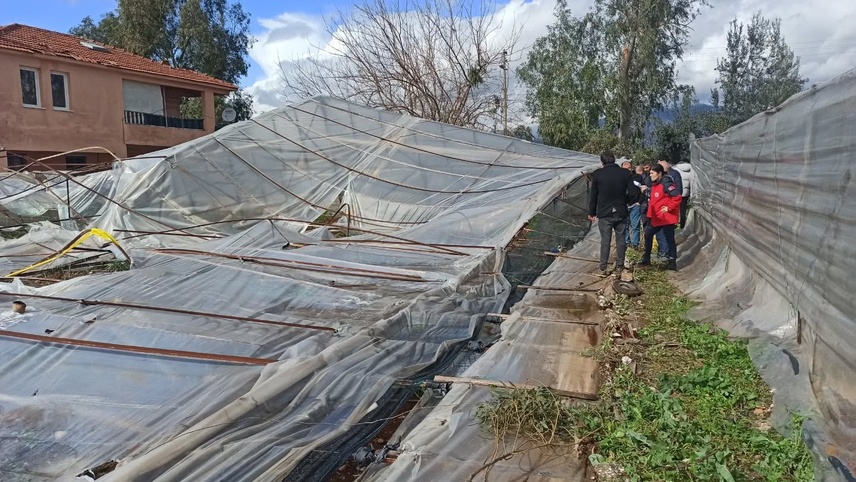 Fethiye'de rüzgardan zarar gören alanlarda hasar tespit çalışması başlatıldı