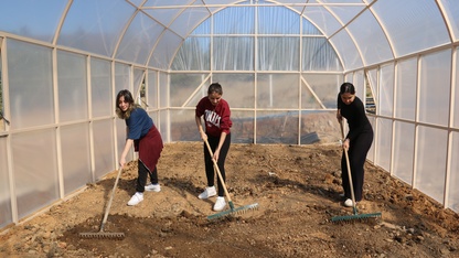 Aydınlı gençler tarım kampına katıldı
