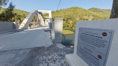 Muğla'daki tarihi Atatürk Köprüsü restore edildi