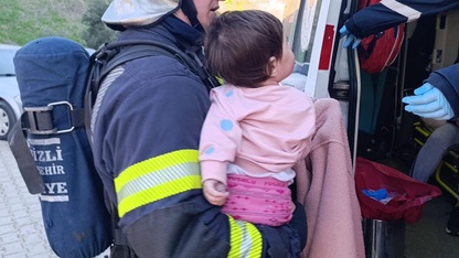 Denizli'de apartman dairesinde çıkan yangın hasara neden oldu