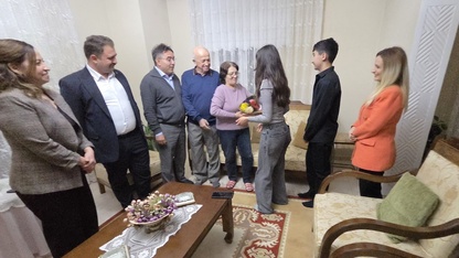 Muğla'da liselilerden muharip gazilere vefa ziyareti