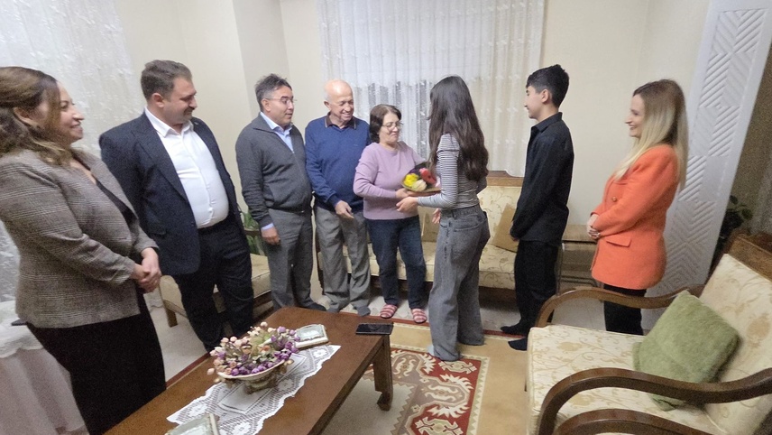 Muğla'da liselilerden muharip gazilere vefa ziyareti