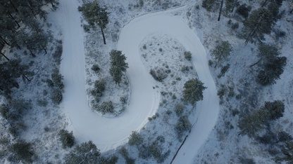 Demirci'de kar yağışı etkili oldu 