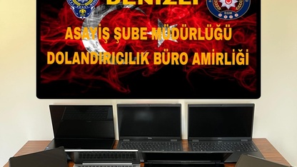 Denizli'de dolandırıcılık operasyonunda yakalanan 2 kişi tutuklandı