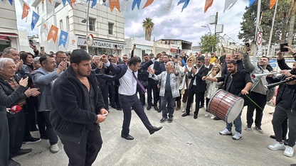 AK Parti Bodrum İlçe Başkanlığı görevine getirilen Ergene, davul zurnayla karşılandı