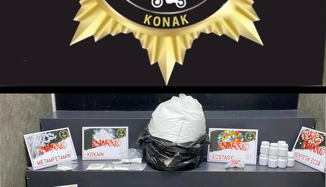İzmir'de evinde uyuşturucu bulunan zanlı tutuklandı