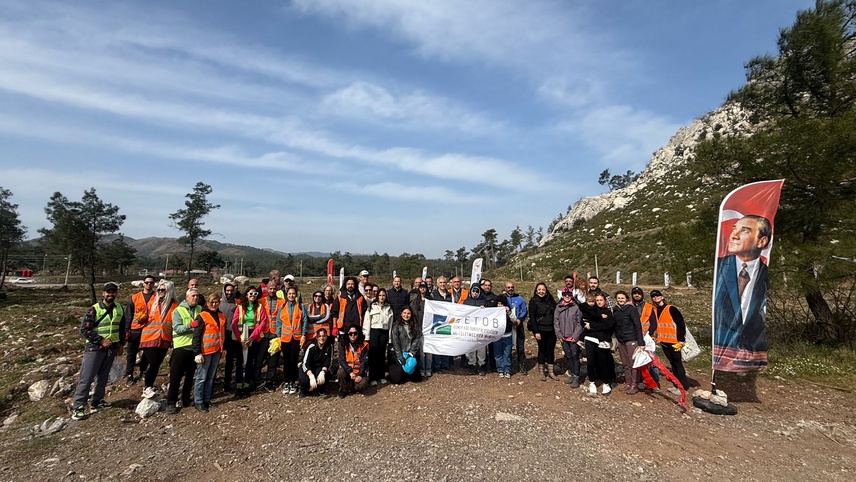 Marmaris'te otelciler yanan orman alanlarına fidan dikti