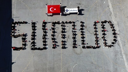 İzmirli öğrenciler "Küresel Sumud Filosu"na destek için koreografi oluşturdu
