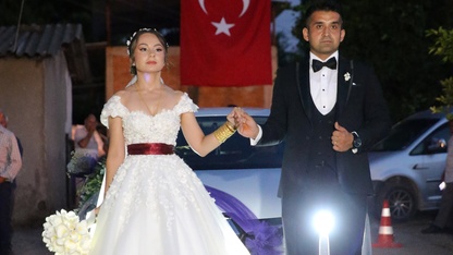 Gazi üsteğmen Mutlu Duran, Muğla'da dünya evine girdi