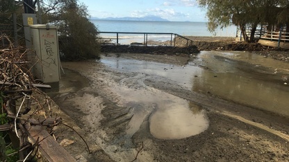 Datça'da sağanak günlük yaşamı olumsuz etkiledi