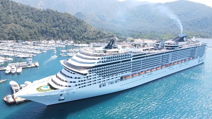Marmaris'e "MSC Divina" kruvaziyeriyle 3 bin 280 turist geldi