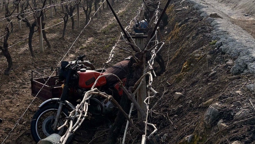 Manisa'da devrilen motosikletin sürücüsü öldü