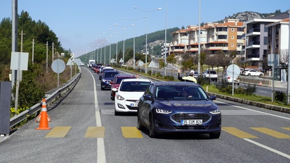 Muğla'da bayram trafiği yoğunluğu başladı