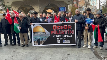 Afyonkarahisar'da Kudüs'e destek açıklaması yapıldı