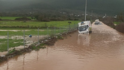 Bodrum'da sağanak hayatı olumsuz etkiledi