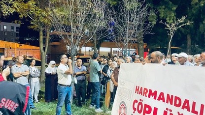 İzmir'de Harmandalı Katı Atık Düzenli Depolama Tesisi'nin kapatılmaması protesto edildi