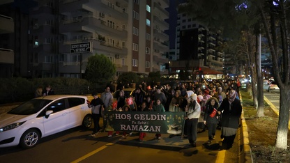 Aydın'da ramazan ayı fener alayı ile karşılandı