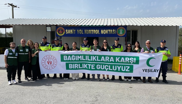 Aydın'da Yeşilay sürücüleri bilgilendirdi 