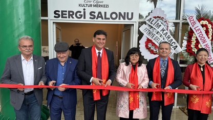 Çinli sanatçıların "Çin At Yılı" temalı resimleri Fethiye'de sergileniyor
