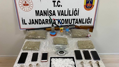 Manisa'da uyuşturucu operasyonunda yakalanan 38 zanlıdan 8'i tutuklandı