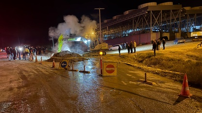 Aydın'da jeotermal boru hattında buhar sızıntısı yaşandı